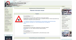 Desktop Screenshot of gesundheitsseiten.de